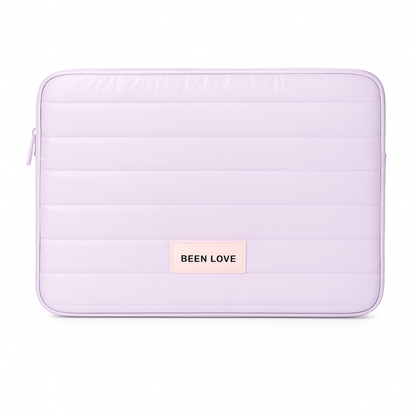 Quirky & Classy Puffy Laptop / Tablet Sleeve | Waterproof Padded Laptop Cover for 13.3 & 14 Inch Devices