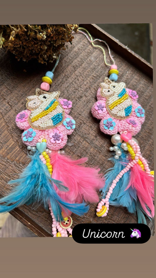 KN-23 Unicorn Lumba Rakhi – Magical & Reusable Rakhi for Girls