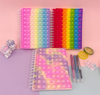 Rainbow Pop It Notebook- A5 Size