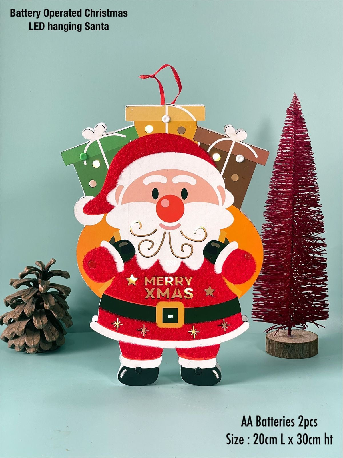 Decorative LED Santa / Wall Hanging 🎅