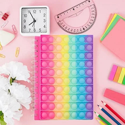 Rainbow Pop It Notebook- A5 Size