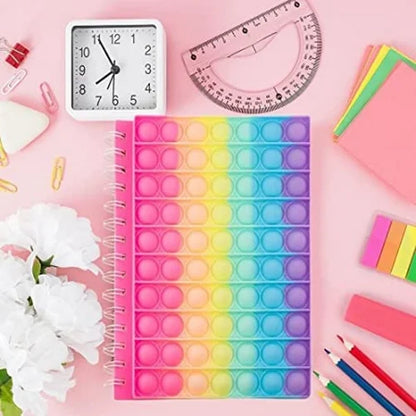Rainbow Pop It Notebook- A5 Size