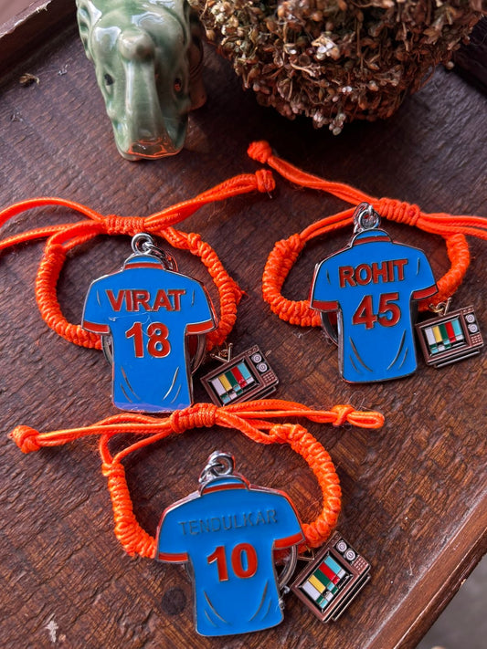 KN-16 IPL Fever Keychain Rakhi – With Metal TV Charm for Cricket Lovers