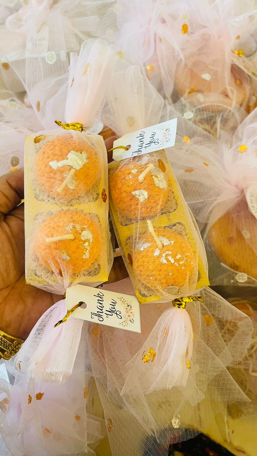 Diwali Special Motichoor Laddoo Candles 2.0 (2 pcs with packing)