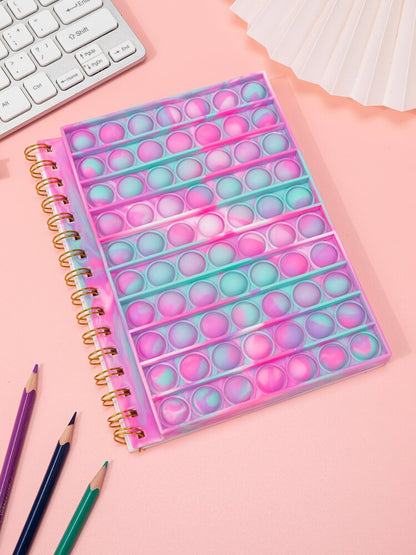 Rainbow Pop It Notebook- A5 Size