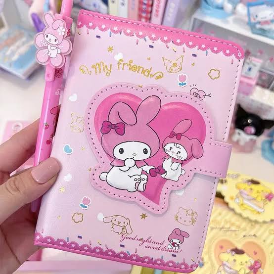 Kawaii Sanrio My Melody Theme Planner Diary Gift Set with Cute Pen – Colourful Character Stationery for Kids & Teens