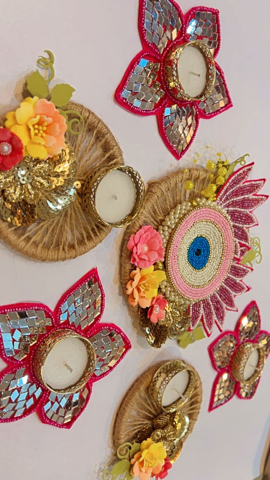 Evil-eye Festive Rangoli Set (6 Pcs)