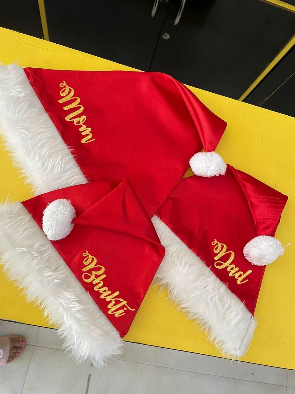 🎅 Beautiful Personalised Santa Fur Caps 🎅