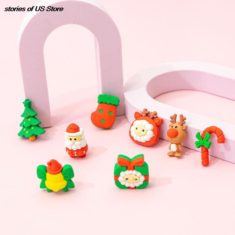 Cute Christmas Mini Erasers Pack of 4