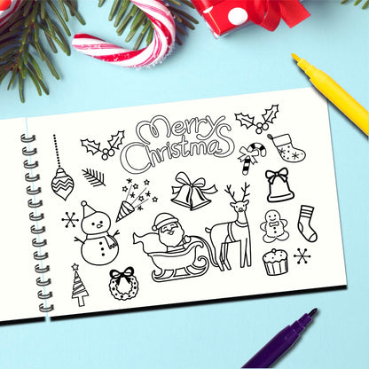 Personalized Christmas Coloring Book