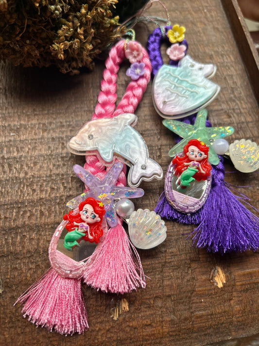 KN-4 Mermaid Magic Reusable Hair Clip Lumba Rakhi – Set of 2 Clips