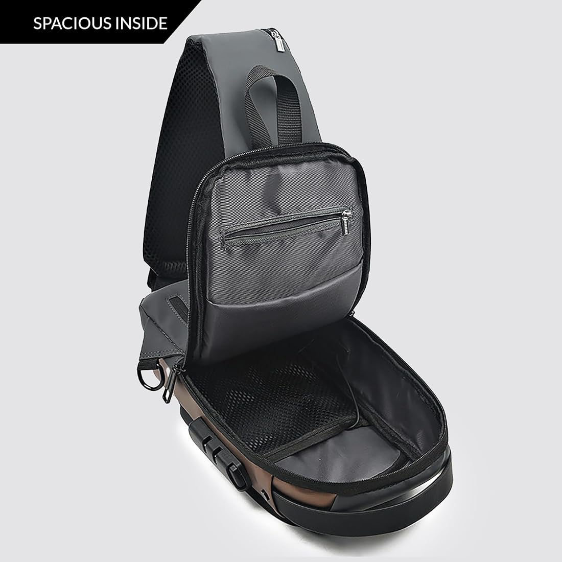 Multifuncional Chest Bag– Water Repellent| Anti-Theft| USB Slot| Perfect for Travel| Hiking| Airport| College