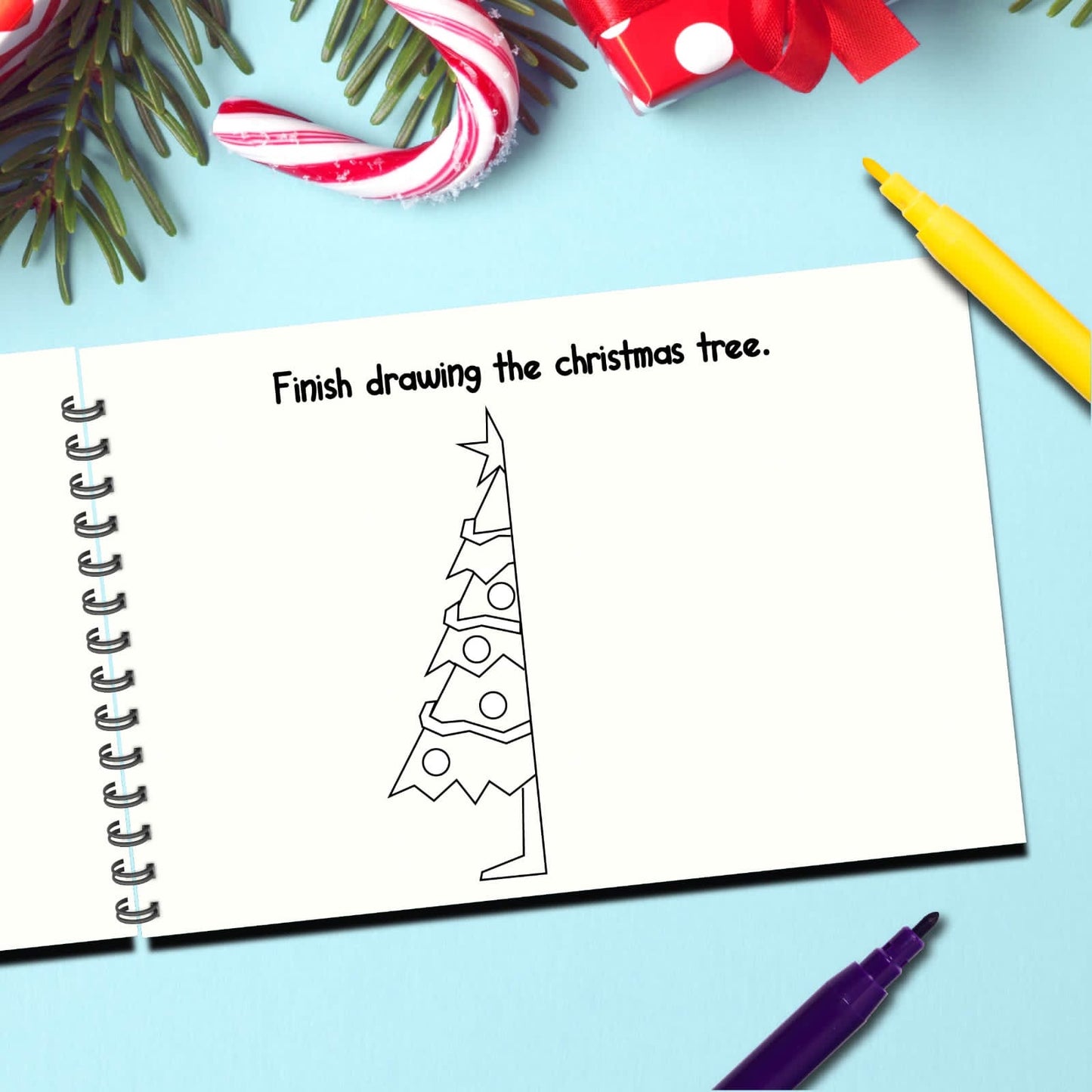 Personalized Christmas Coloring Book