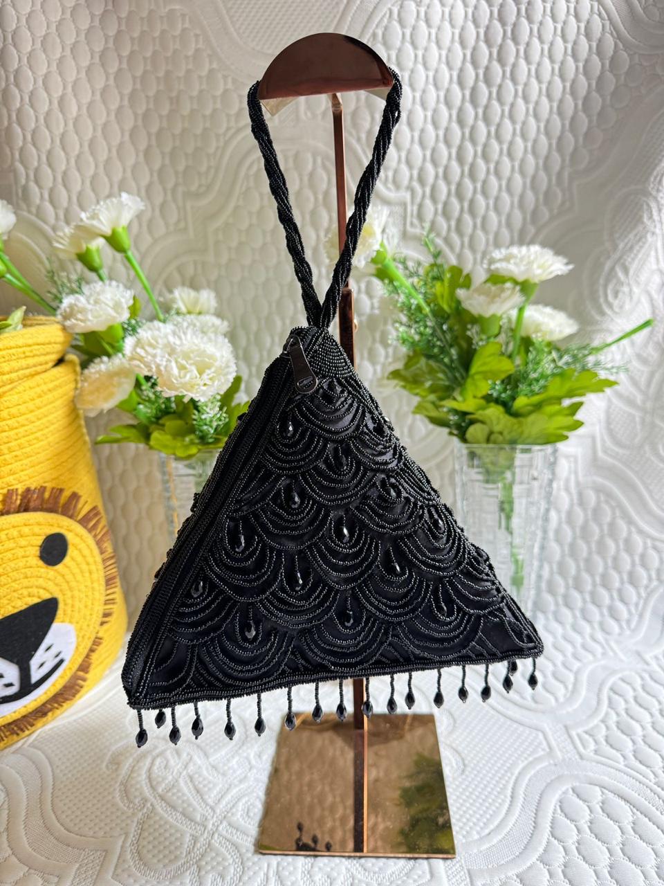 Embroidered Pyramis Designer Embroidered Pyramid/ Triangular Potli Bag – The Whizz Kids