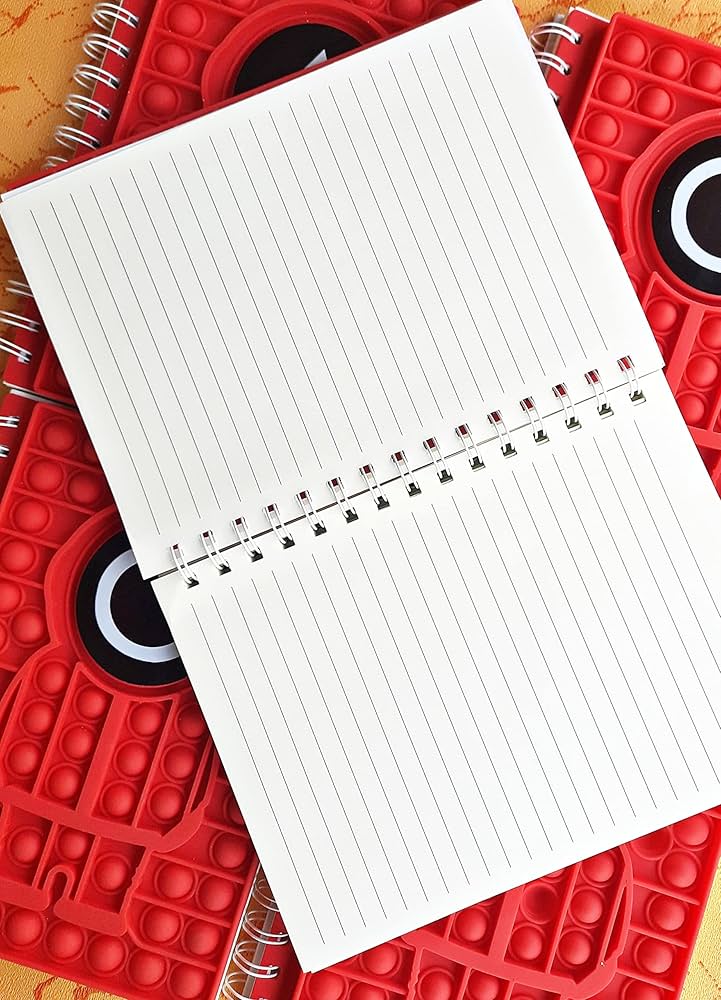 Squid Game Pop-It Notebook – Ruled Pages, High-Quality Fun for Kids & Fans