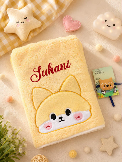 SKH- 07 Personalized Baby Towel with Toy Rakhi Gift Box | Newborn Baby Rakhi Gift | Raksha Bandhan 2026