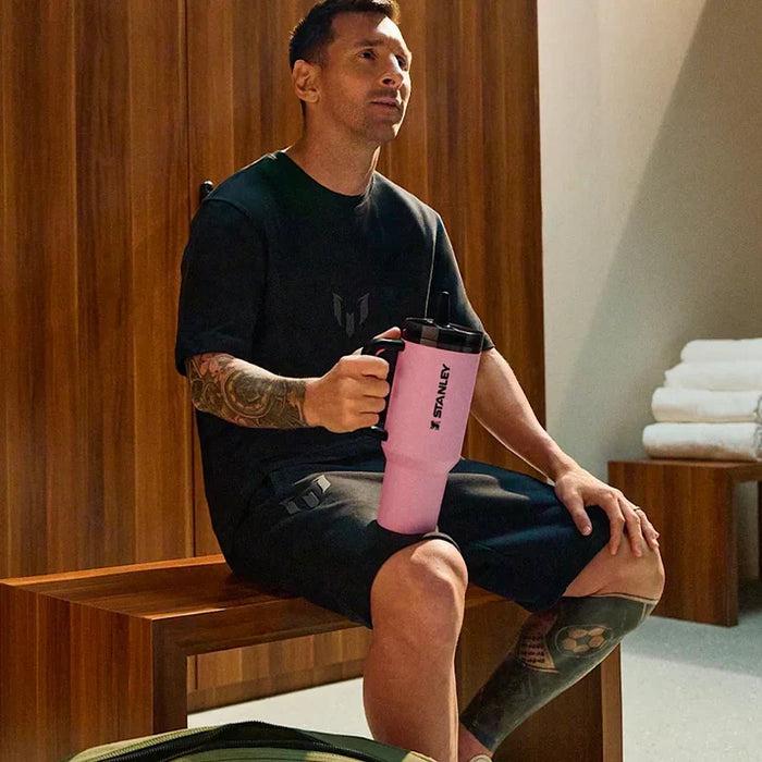 Stanley Style 40 oz ProTour Leakproof Tumbler – Messi Edition | GOAT Series Water Bottle with Straw (1.18 L)