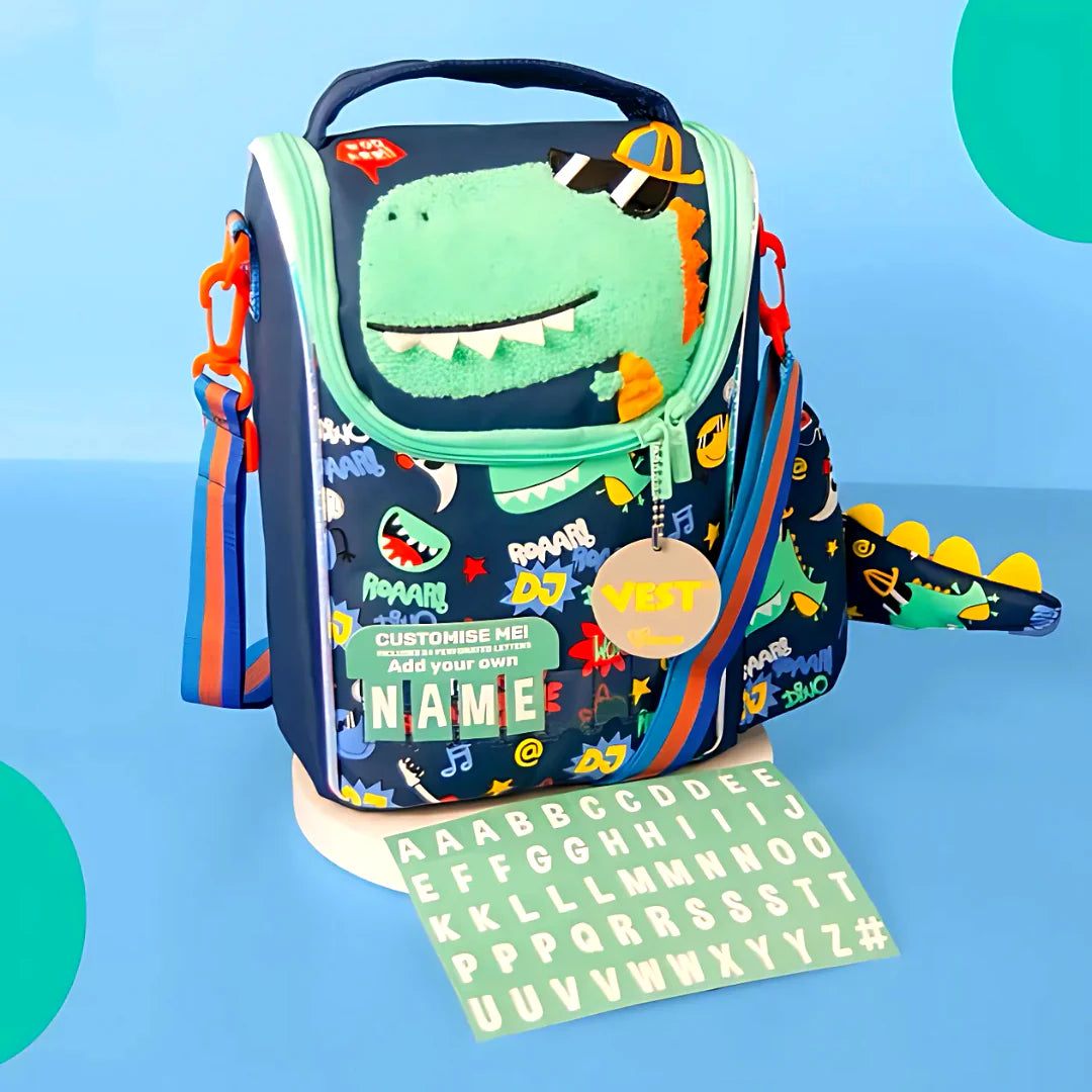 Customisable Insulated Lunch Bag – Sports, Unicorn, Space, Dino Theme & More (Vest Brand Inspired)