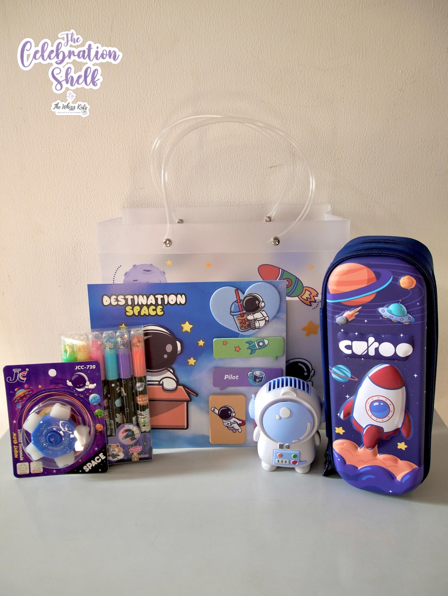 🚀 Space Explorer Gift Hamper for Boys | Budget-Friendly Rakhi Hamper 2025 | Kids Stationery & Fan Set
