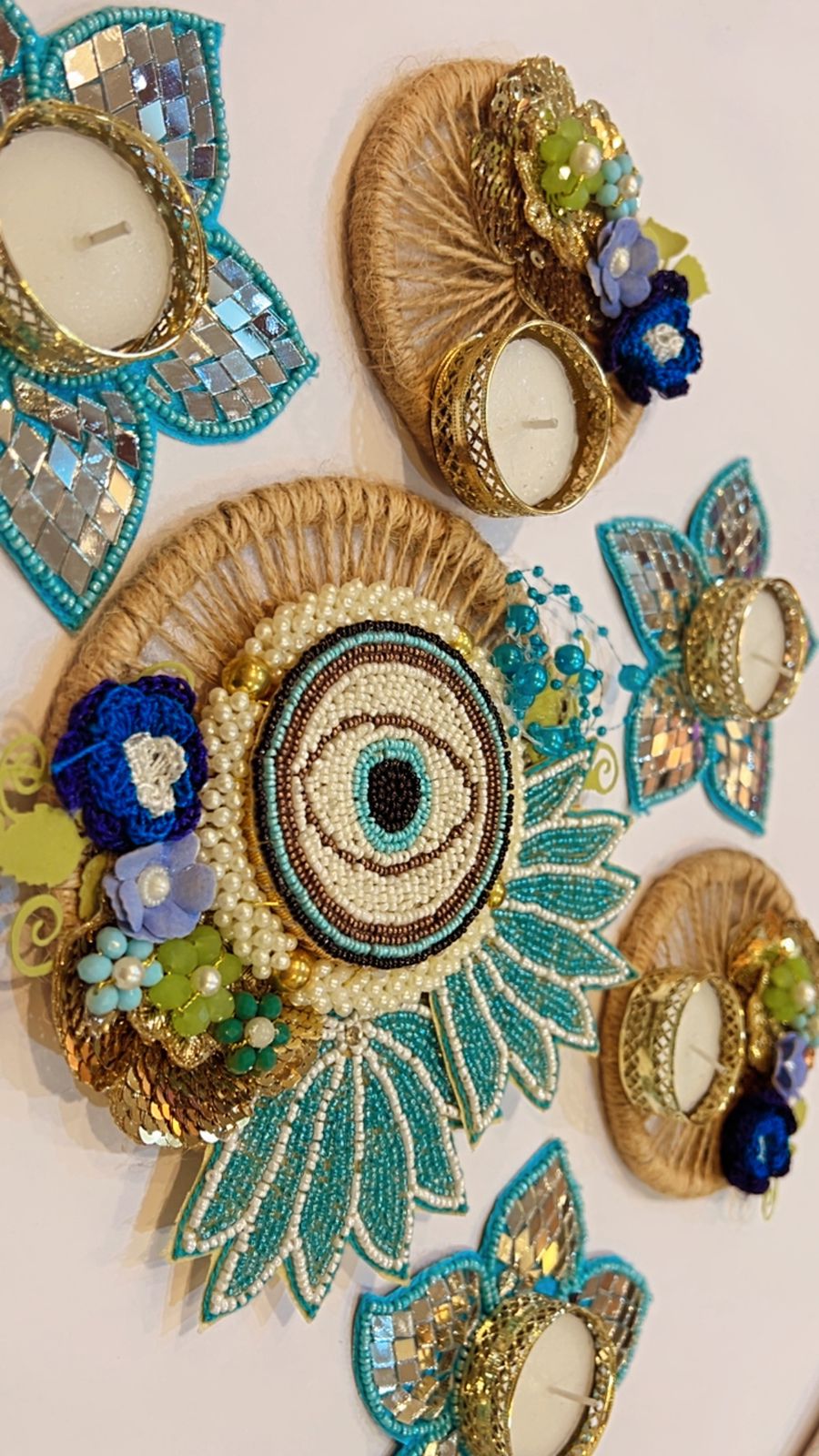 Evil-eye Festive Rangoli Set (6 Pcs)