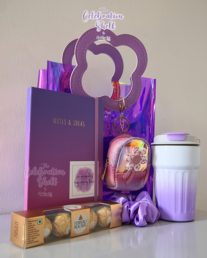 Aesthetic Vibe Sister Rakhi Gift Hamper | Pastel Stationery & Mug Hamper | Rakshabandhan 2025