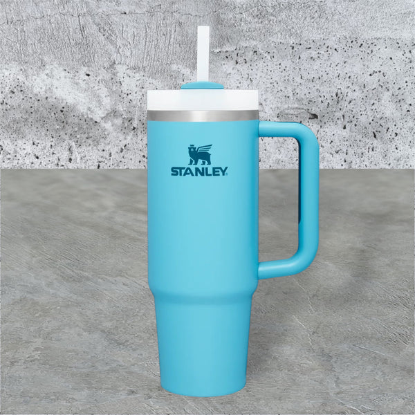 Stanly Pool Pool Blue Stanley Quencher H2.0 1200 ML Insulated Tall Tumbler with Li ...