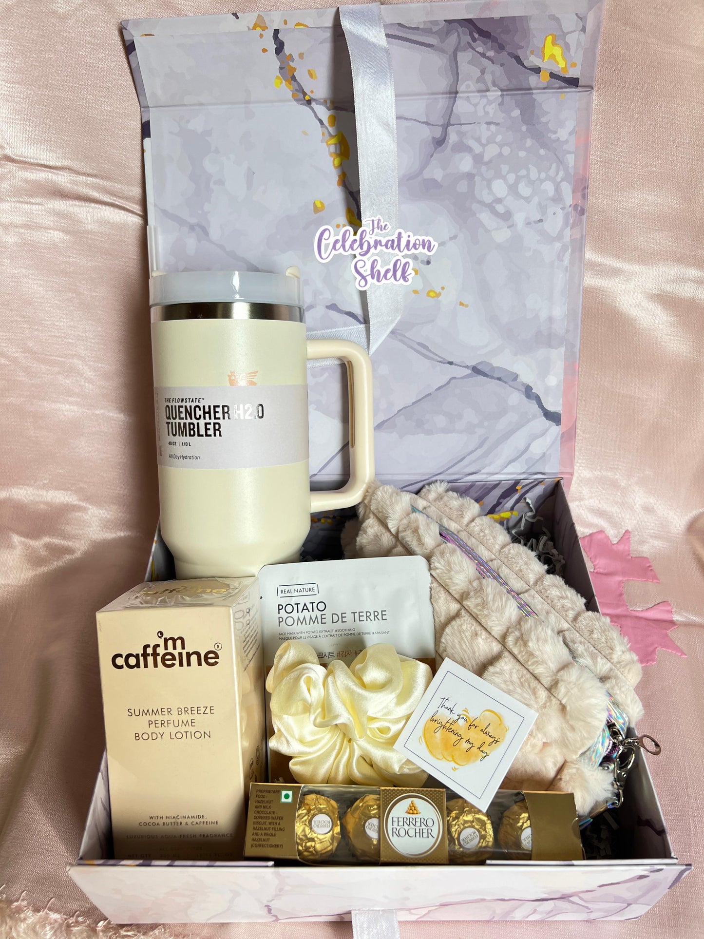 ✨ Beige Luxe Hydration Hamper – Elegant Gift Box for Bridesmaids, Sisters, Friends & Her