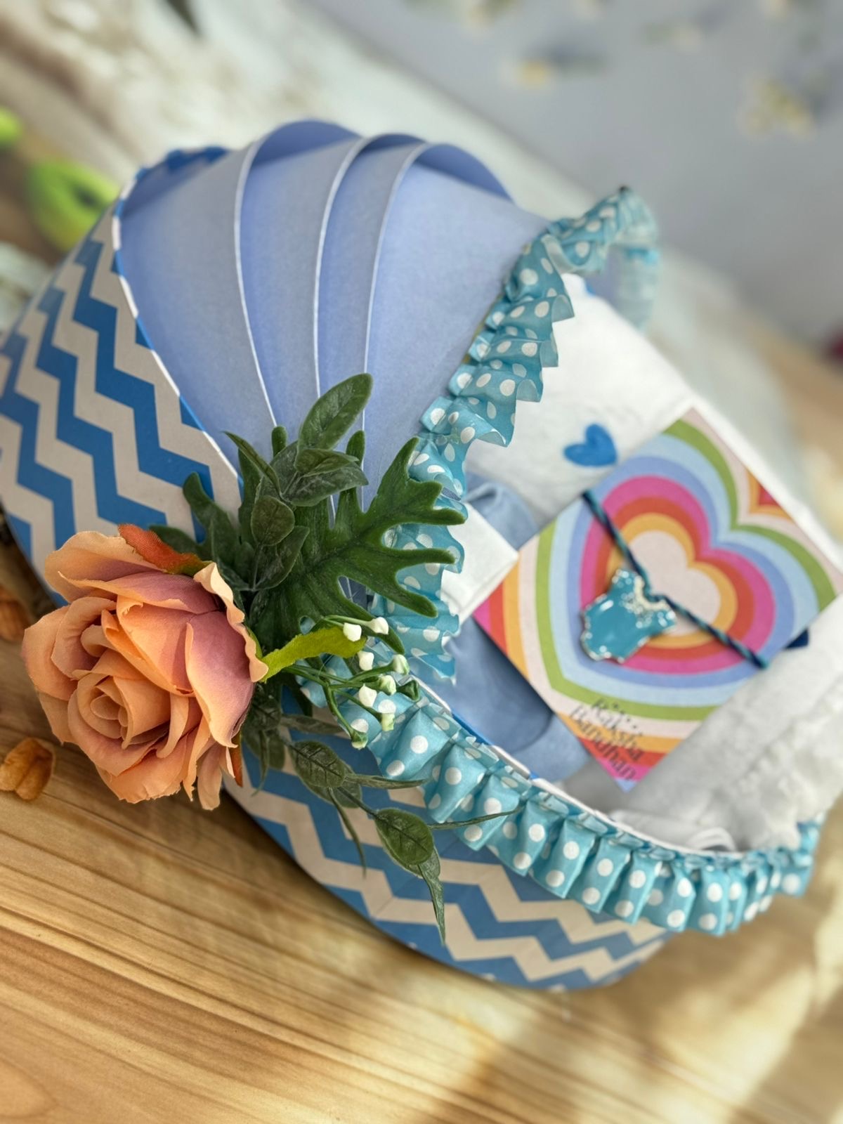 Baby’s First Rakhi Hamper – Romper, Blanket, Cap Set & Delicate Rakhi (Optional Cradle Upgrade)