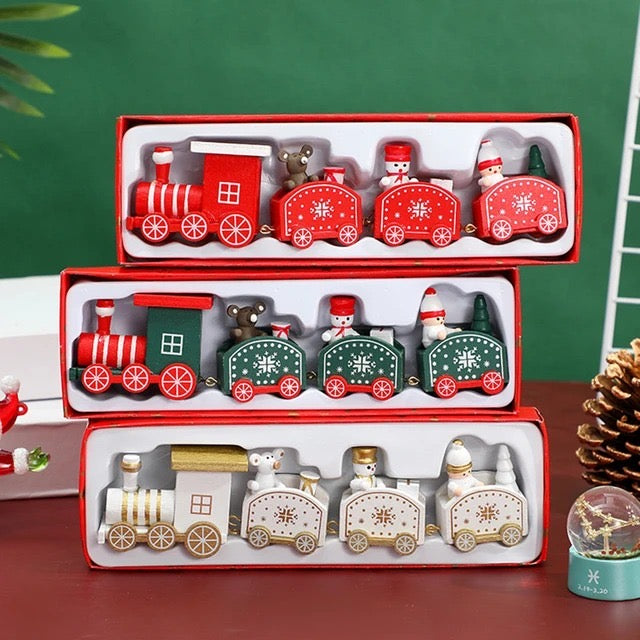 Christmas Special Winter Wonderland Wooden Toy Train (20 cm)