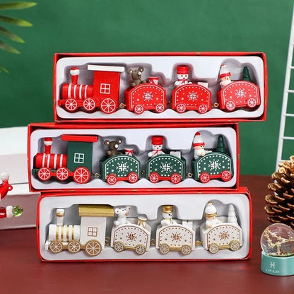 Christmas Special Winter Wonderland Wooden Toy Train (20 cm)