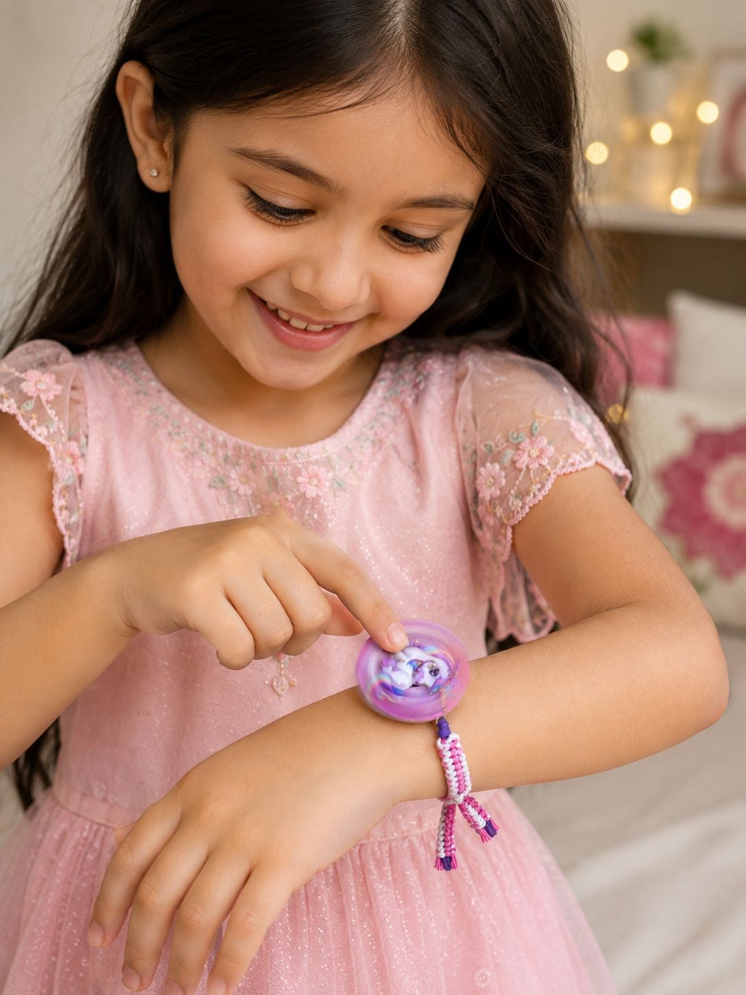 SK- 07 Premium Kids Spinner Rakhi Gift Box | Spider Hero, Captain Hero, Shinchan, Red Car & Unicorn | Raksha Bandhan 2026