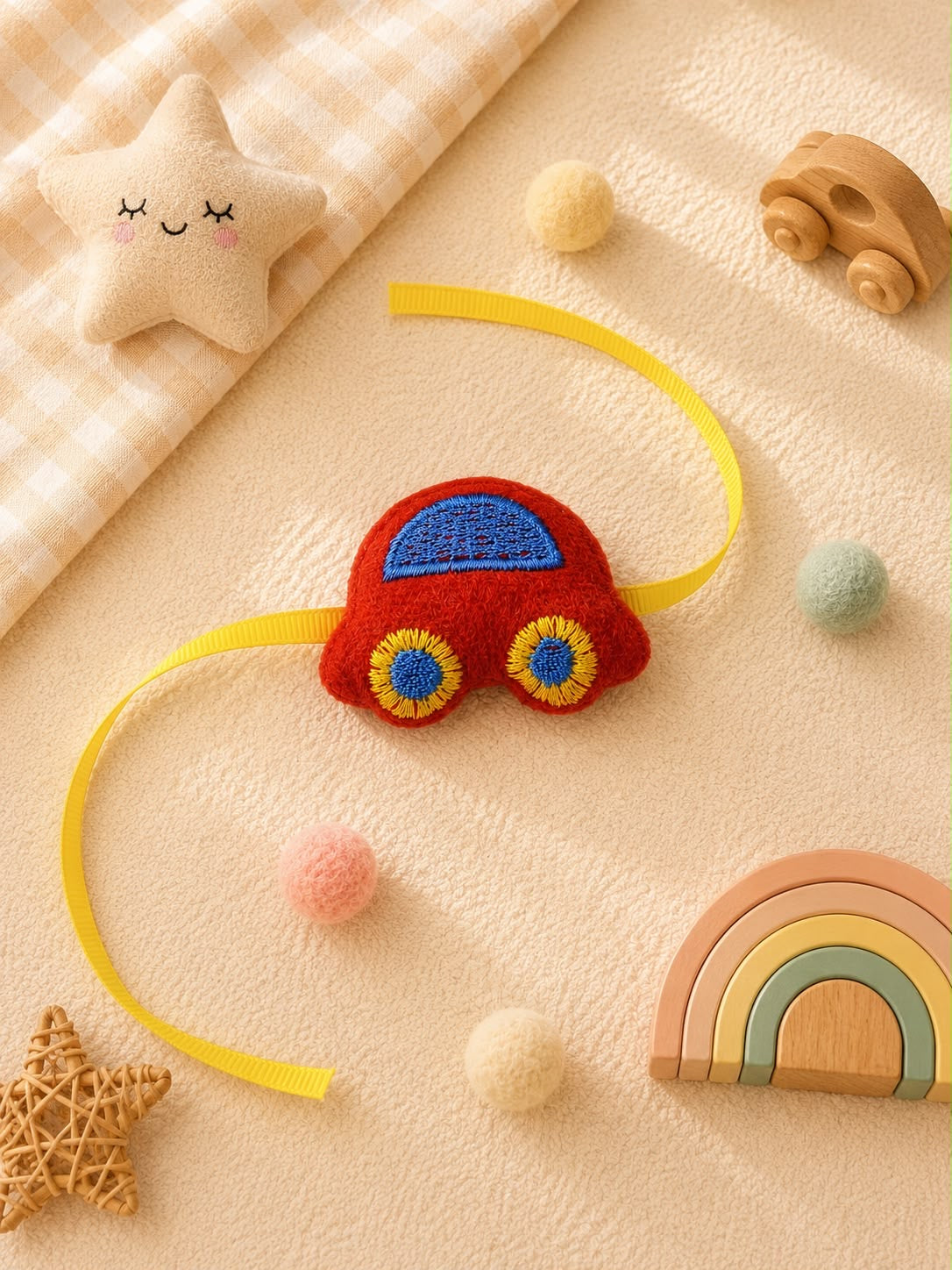 SK- 05 Premium Plush Toy Kids Rakhi | Soft Teddy Rakhi for Kids | Car, Super Spidee, Captain America & More | Raksha Bandhan 2026
