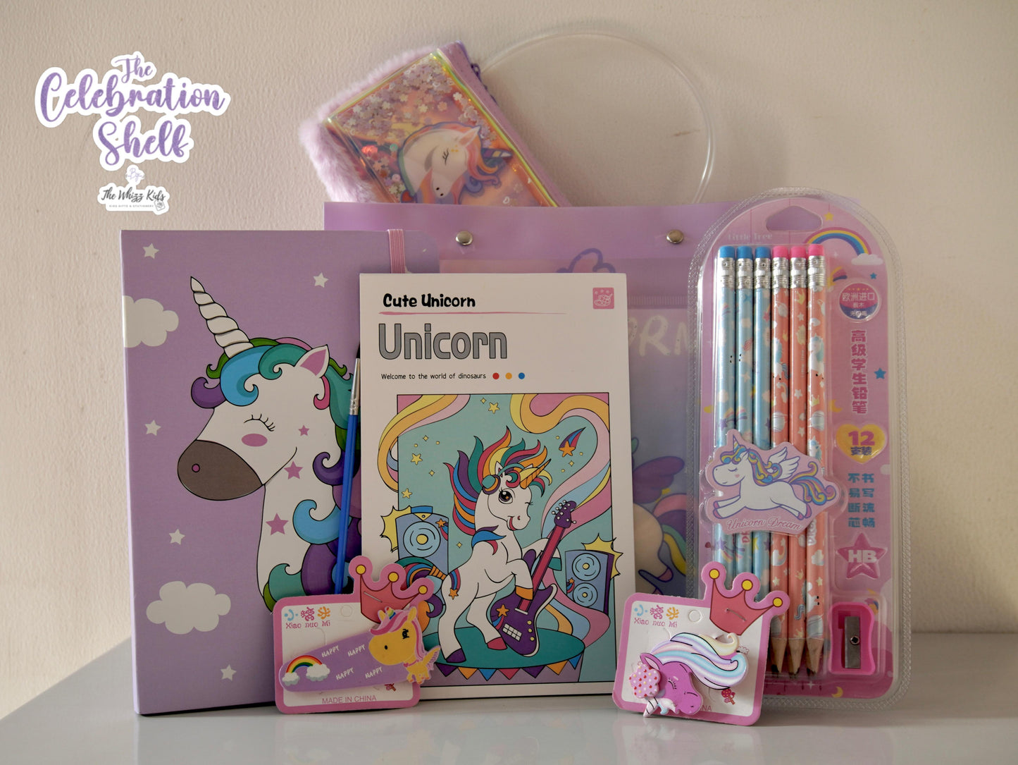 Unicorn Themed Gifting Hamper for Girls | Rakhi 2025 Special | Painting Book + Keychain Set