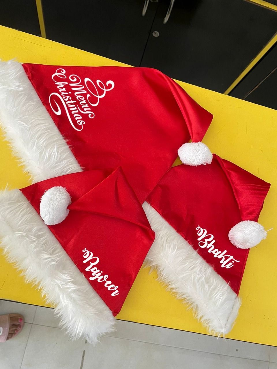 🎅 Beautiful Personalised Santa Fur Caps 🎅