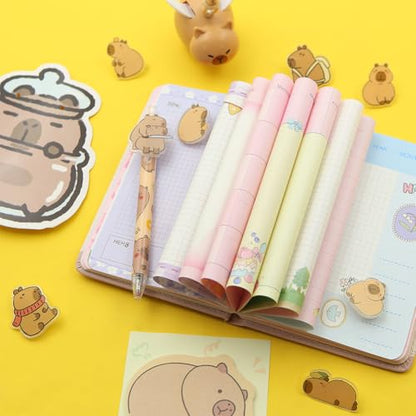 Kawaii Capybara Theme Planner Diary Gift Set with Cute Pen – Colourful Character Stationery for Kids & Teens