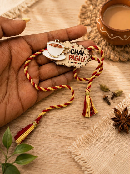 SB- 06 Chai Paglu Rakhi for Brother | Tea Lover Designer Rakhi | Funny Rakhi 2026