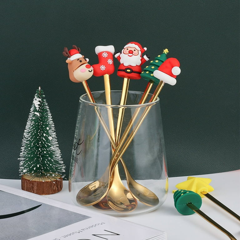 Christmas Special Stainless Steel Spoon & Fork Set in Elegant Gift Box (Set of 6)