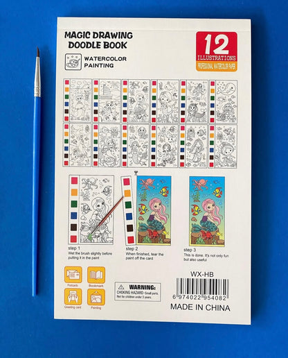 🧜‍♀️ The Lovely Mermaid & Unicorn Water Painting Books