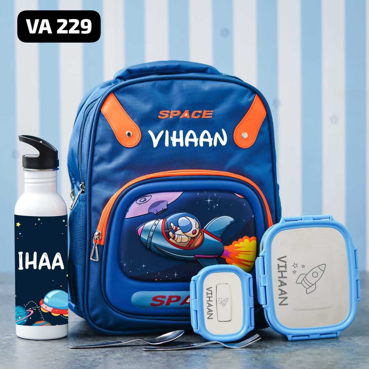 Personalized Kids Combo Set – Dino, Unicorn & Space Themes