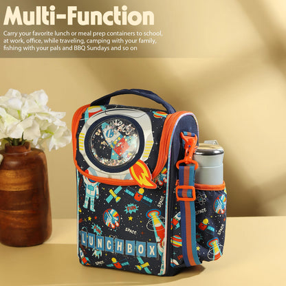 Customisable Insulated Lunch Bag – Sports, Unicorn, Space, Dino Theme & More (Vest Brand Inspired)