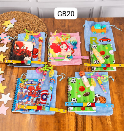 GB 20🌟 Personalised Potli Rakhi Hamper – Custom Initial Jute Pouch + Premium Band & Gifts