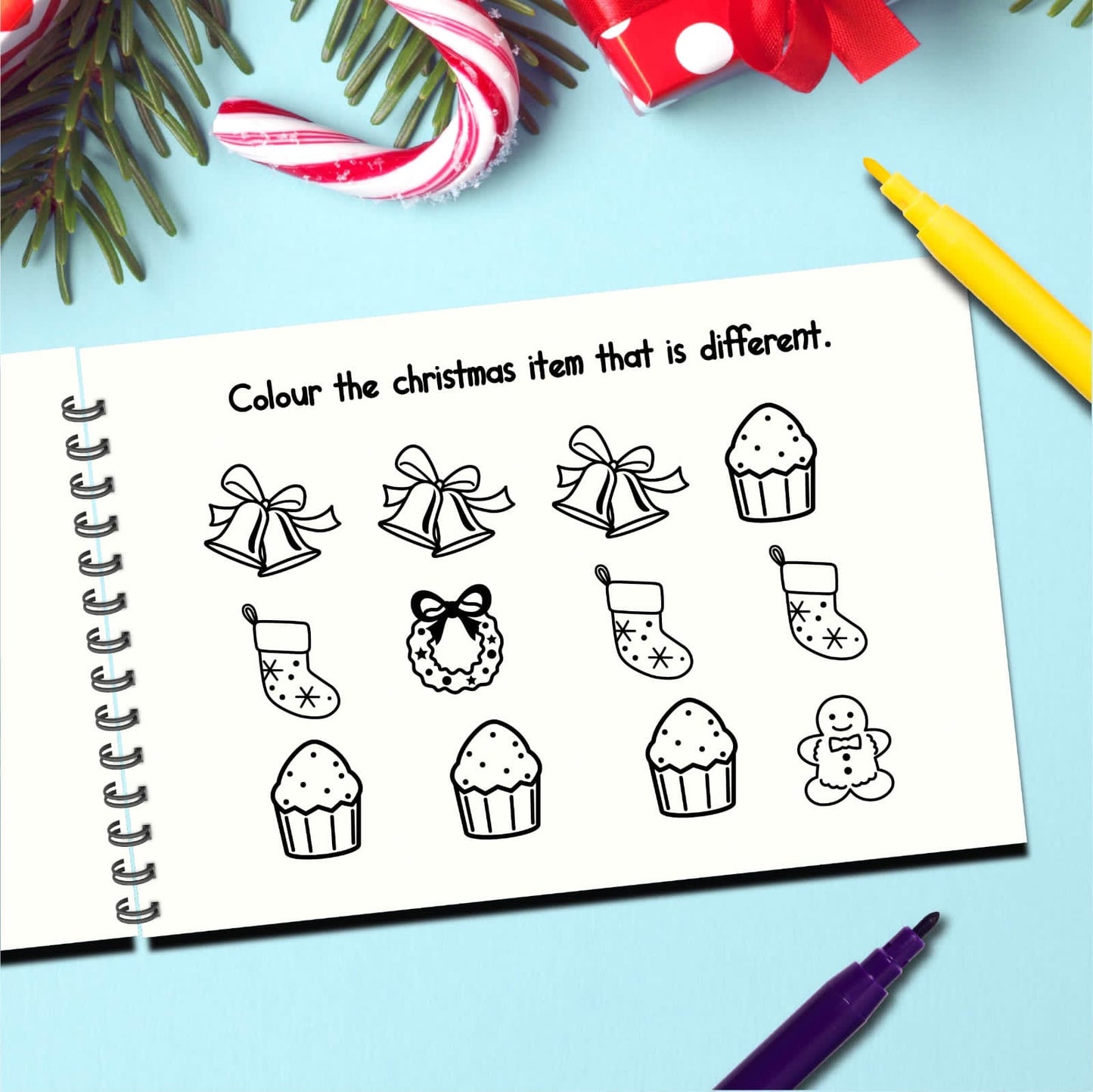 Personalized Christmas Coloring Book