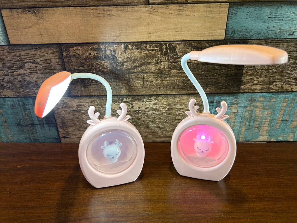 Reindeer Color Changing LED Lamp – USB Rechargeable Night Light for Home Décor