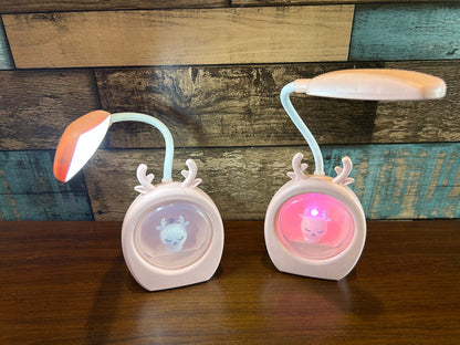 Reindeer Color Changing LED Lamp – USB Rechargeable Night Light for Home Décor