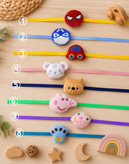 SK- 05 Premium Plush Toy Kids Rakhi | Soft Teddy Rakhi for Kids | Car, Super Spidee, Captain America & More | Raksha Bandhan 2026