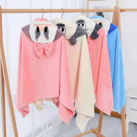 Personalised Poncho Hooded 3D Kids Bathrobe | Coral Fleece Absorbent | Custom Birthday & Return Gift