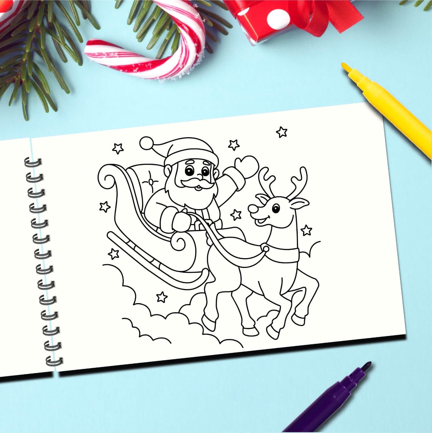 Personalized Christmas Coloring Book