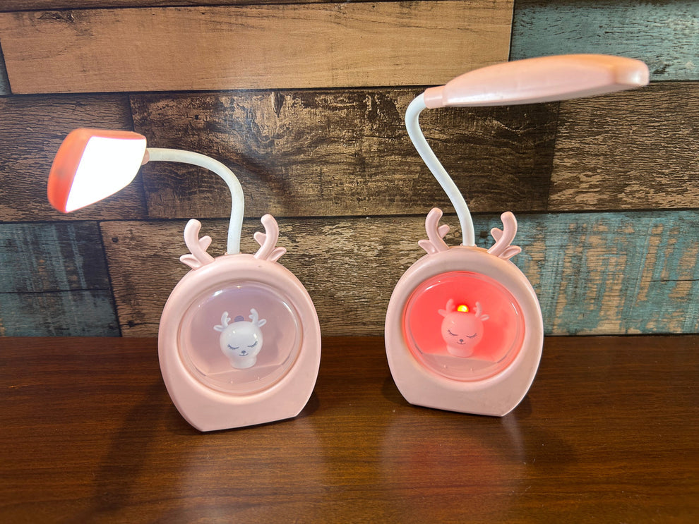 Reindeer Color Changing LED Lamp – USB Rechargeable Night Light for Home Décor