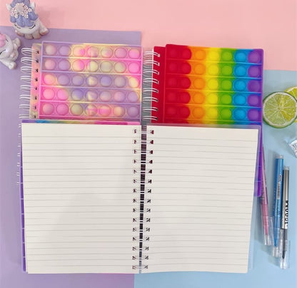 Rainbow Pop It Notebook- A5 Size