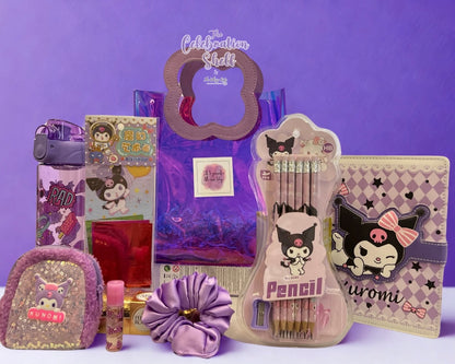 Kuromi Gift Hamper for Girls | Purple Themed Rakhi Special 2025 | Kawaii Stationery, Chocolates & DIY Set